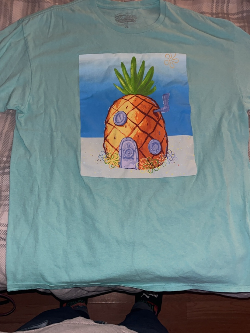 SpongeBob Squarepants Kids Pineapple House Graphic Tee - Light Aqua